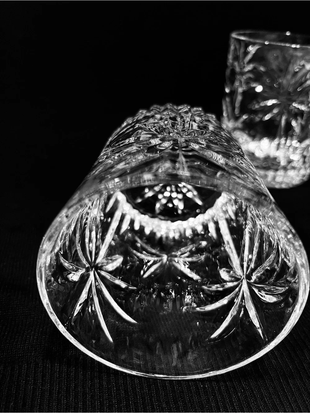 Godinger South Beach Palm Collection Crystal Double Old-Fashioned 4 Glasses